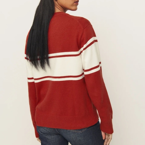 Reformation Cashmere Blend Oversized Crew Sweater - Picture 7 of 9